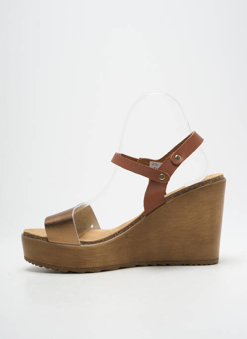 Sandale/Pantofi decupați maro AMOA femeie