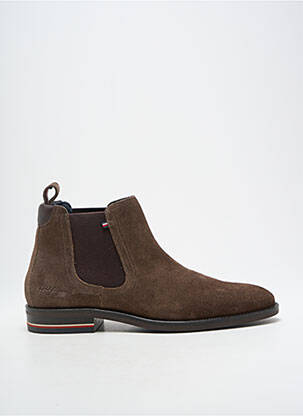 Botine/ghete nubuc toc mic maro TOMMY HILFIGER bărbat