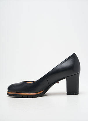 Pantofi cu toc țesătură satinată toc de 7 la 9 cm negru GADEA femeie