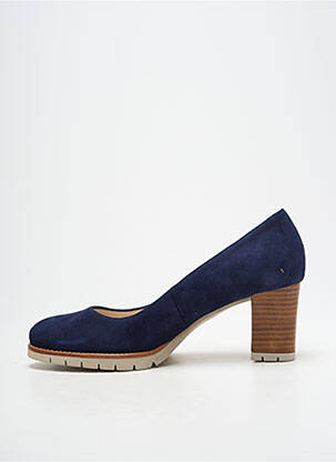 Pantofi cu toc nubuc toc de 7 la 9 cm albastru GADEA femeie