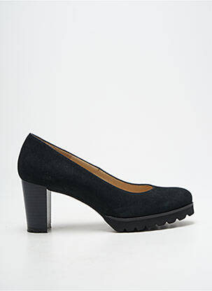 Pantofi cu toc nubuc toc de 7 la 9 cm negru GADEA femeie