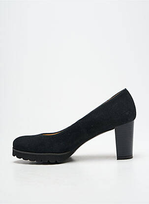 Pantofi cu toc nubuc toc de 7 la 9 cm negru GADEA femeie