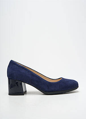 Pantofi cu toc nubuc toc de 4 la 6 cm albastru GADEA femeie