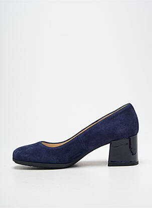 Pantofi cu toc nubuc toc de 4 la 6 cm albastru GADEA femeie