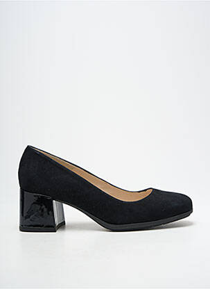 Pantofi cu toc nubuc toc de 4 la 6 cm negru GADEA femeie