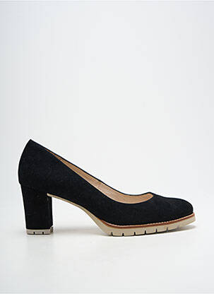 Pantofi cu toc nubuc toc de 7 la 9 cm negru GADEA femeie