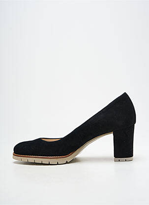 Pantofi cu toc nubuc toc de 7 la 9 cm negru GADEA femeie