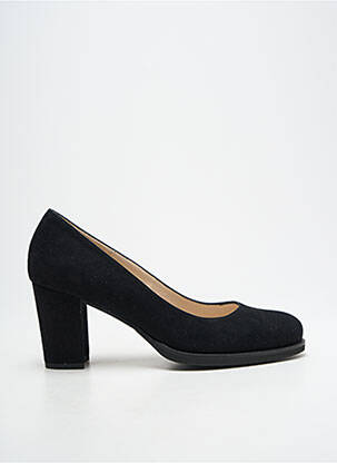 Pantofi cu toc nubuc toc de 7 la 9 cm negru GADEA femeie