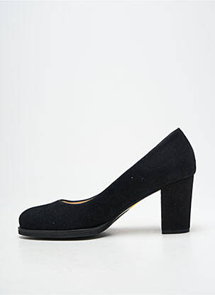 Pantofi cu toc nubuc toc de 7 la 9 cm negru GADEA femeie