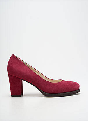 Pantofi cu toc nubuc toc de 7 la 9 cm violet GADEA femeie