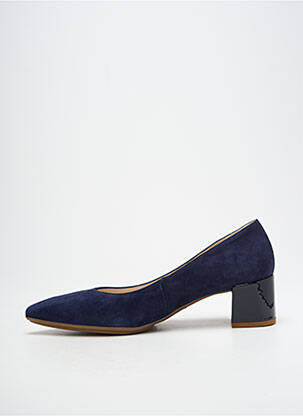 Pantofi cu toc nubuc toc de 4 la 6 cm albastru GADEA femeie