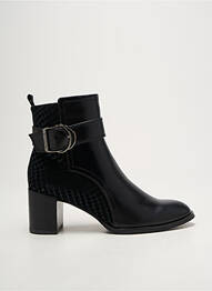 Botine/ghete material neted toc de 4 la 6 cm negru FUGITIVE BY FRANCESCO ROSSI femme
