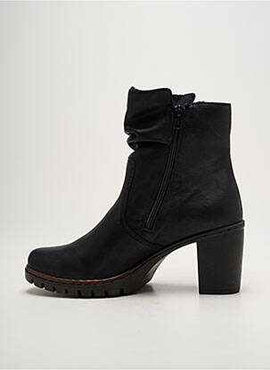Botine/ghete umplută toc de 4 la 6 cm negru RIEKER femeie