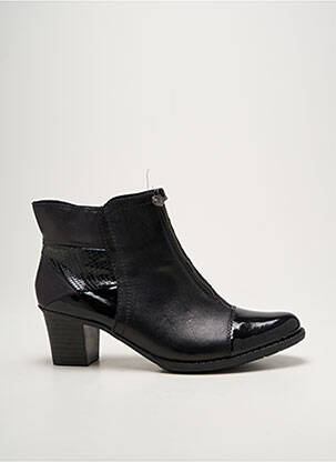 Botine/ghete umplută toc de 4 la 6 cm negru RIEKER femeie