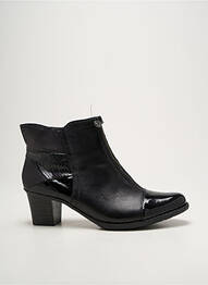 Botine/ghete material neted toc de 4 la 6 cm negru RIEKER femme