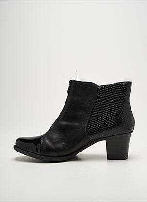 Botine/ghete umplută toc de 4 la 6 cm negru RIEKER femeie