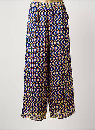 Pantalon larg albastru MEISÏE femeie