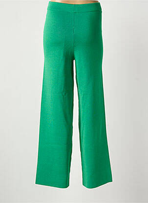 Pantalon drept talie elastică mărime normală verde ARTLOVE femeie