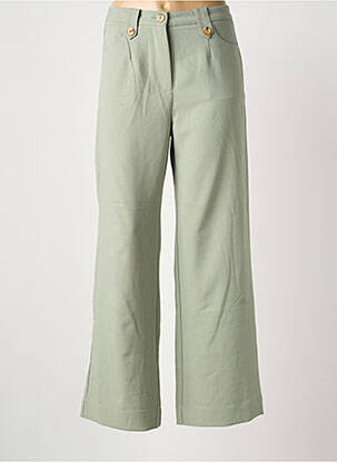 Pantalon larg verde MEISÏE femeie