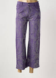 Pantalon 7/8 elasticitate mărime normală violet MEISÏE femme