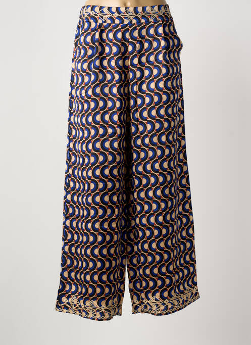 Pantalon larg albastru MEISÏE femeie