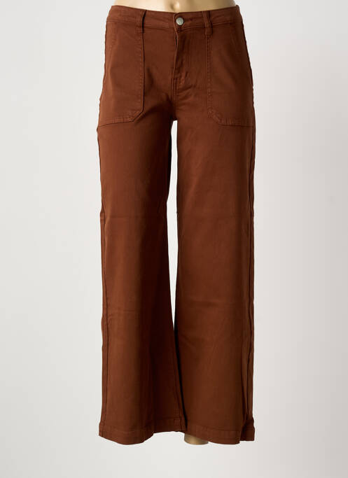 Blugi cu croială dreaptă maro ARTLOVE femeie