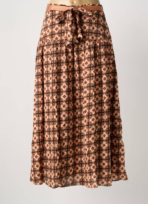 Fustă lungă maro MEISÏE femeie