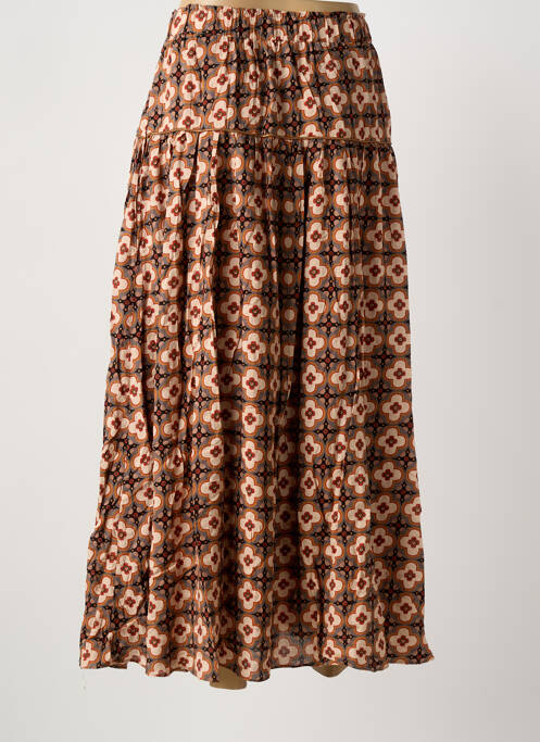 Fustă lungă maro MEISÏE femeie