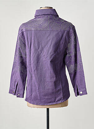 Jachete casual guler de bluză violet MEISÏE femeie
