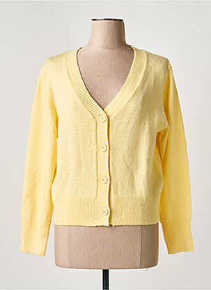 Vestă cu mâneci lungi galben ARTLOVE femeie