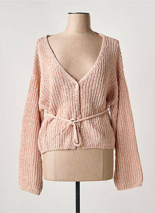 Vestă cu mâneci lungi roz ARTLOVE femeie