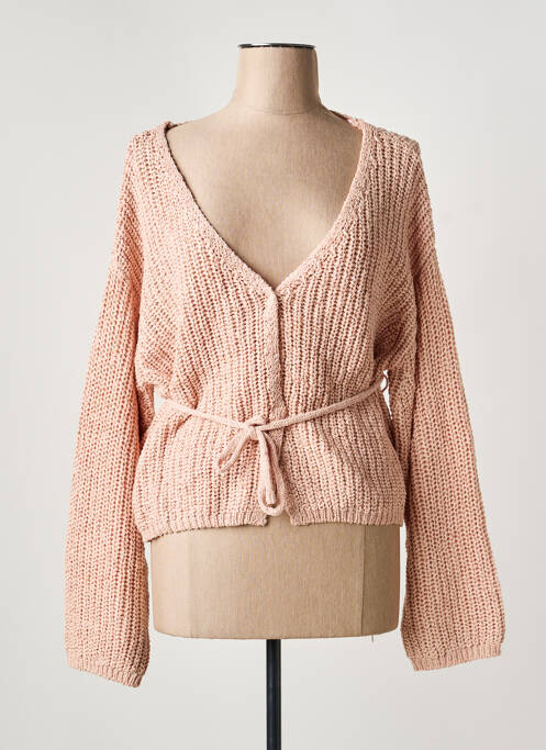 Vestă cu mâneci lungi roz ARTLOVE femeie