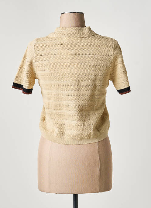 Vestă cu mâneci scurte bej ARTLOVE femeie