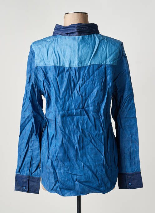 Cămașă croială cambrată mâneci lungi albastru ARTLOVE femme