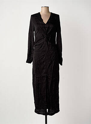 Rochie lungă mâneci lungi mâneci lungi negru ARTLOVE femeie