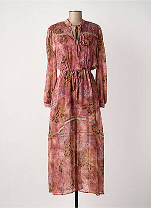 Rochie lungă roz MEISÏE femeie