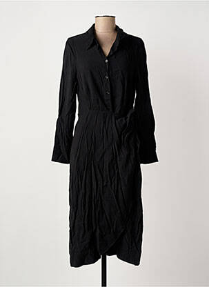 Rochie midi mâneci lungi mâneci lungi negru ARTLOVE femeie