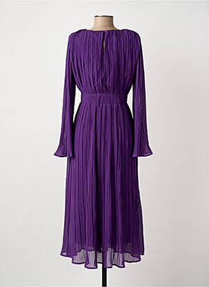 Rochie midi mâneci lungi mâneci lungi violet ARTLOVE femeie