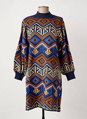 Rochie pulover albastru MEISÏE femeie