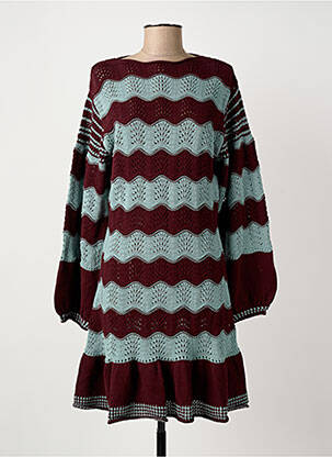 Rochie pulover roșu MEISÏE femeie