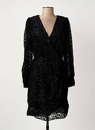 Rochie scurtă mâneci lungi mâneci lungi negru ARTLOVE femeie