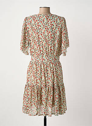 Rochie scurtă mâneci scurte mâneci scurte bej ARTLOVE femeie