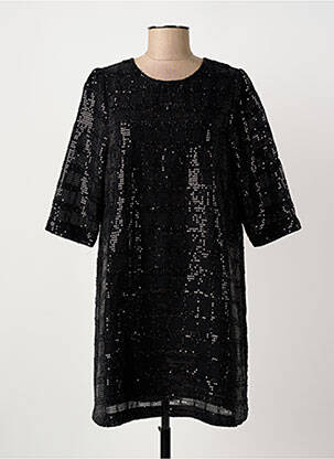 Rochie scurtă mâneci 3/4 mâneci 3/4 negru ARTLOVE femeie