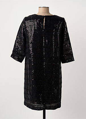 Rochie scurtă mâneci 3/4 mâneci 3/4 negru ARTLOVE femeie