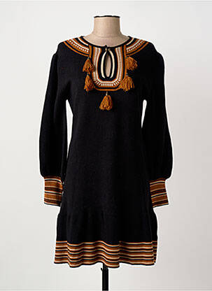 Rochie scurtă mâneci lungi mâneci lungi negru MEISÏE femeie