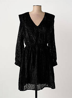 Rochie midi mâneci lungi mâneci lungi negru ARTLOVE femeie