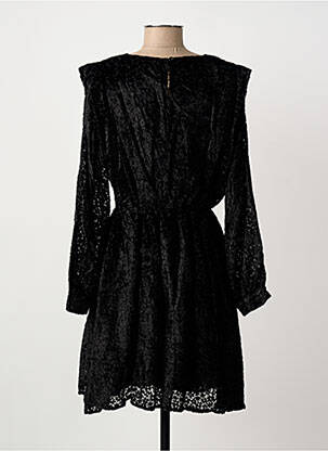 Rochie midi mâneci lungi mâneci lungi negru ARTLOVE femeie