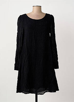 Rochie scurtă mâneci lungi mâneci lungi negru ARTLOVE femeie