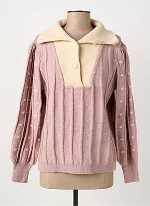 Pulover roz MEISÏE femeie