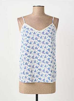 Top imprimeu fantezie bretele subțiri albastru ARTLOVE femme